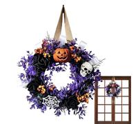 Couronnes de Porte d'halloween - Guirlande de en Forme de tête 35x3 5cm