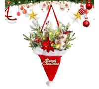 Couronnes De pour La Porte D'Entrée | Couronne Lumineuse De 69x38 Cm | Guirlande De pour La Porte D'Entrée,pour Maison Extérieur Fêtes Cuisine Cheminée Hiver Intérieur