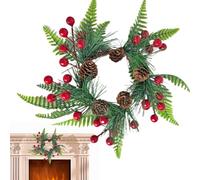Couronnes Et Anneaux De Bougie De Noël - Couronne De Noël Décorative | Anneaux De Bougie Pilier Artificiels - Pour Décorateurs D'Intérieur Amateurs De Fêtes Organisateurs D'Événements Propriétaires Ta