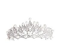 Couronnes et diadèmes génériques en cristal, couronne de princesse pour mariage, diadème en strass et perles, diadème d'anniversaire, bandeau de concours de beauté, accessoires de coiffure de ma
