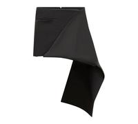 Courrèges - Folded Satin Mini Skirt - Femme - Jupes - Noir - Taille: 38 FR
