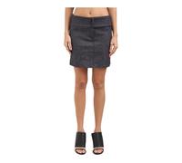 Courrèges - Mini-jupe en denim à ceinture - Femme - Jupes - Gris - Taille: 38 FR
