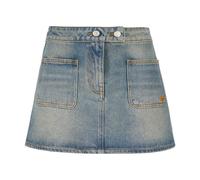 Courrèges - Mini-jupe en denim Signature - Femme - Jupes - Bleu - Taille: 38 FR