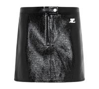 Courrèges - Mini-jupe en vinyle - Femme - Jupes - Noir - Taille: 38 FR
