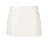 Courrèges - Mini-jupe trapèze en vinyle Heritage - Femme - Jupes - Blanc - Taille: 38 FR