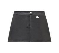 Courrèges - Vinyl Mini Jupe Réédition - Femme - Jupes - Noir - Taille: 40 FR