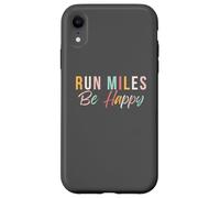 Courrez des kilomètres, Soyez Heureux, Jolie Phrase de Course à Pied Coque pour iPhone XR