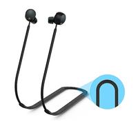 Courroie Anti-Perte pour Sony WF-1000XM5 Casque Bluetooth Sports Lanière en Silicone Souple antidérapante Accessoires Cordon de Cou pour Casque sans Fil (Noir)