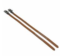 Zéfal - Courroies de cale-pied Christophe 516 - Cuir vintage marron foncé - Lot de 2 - Taille unique