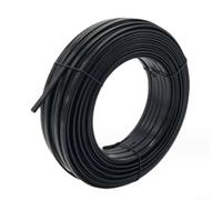 Courroie chauffante auto-réglable 17 W/m pour tuyau de vidange fondue de neige, câble chauffant antigel avec gaine en polyéthylène et fil de cuivre, convient pour les tuyaux d'eau domestiques (50 m)