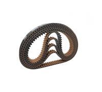 Courroie coulissante 5 pièces S2M292 S2M296 S2M300 S2M302 S2M304 G outils à moteur ponceuse tapis roulant poulie dents circulaires ceinture en caoutchouc transmission crantée moto(20mm,S2M292)