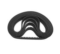 Courroie Courroies Rondes en Caoutchouc HTD3M, Boucle fermée, Longueur 186/189/195/198/201/207/213/216/225/228/240 mm, Largeur 6/10/15 mm, Courroies d'entraînement durables et résistantes à l'usure