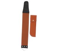 Courroie D’affilage pour Rasoir, Double Face Toile et Cuir Marron | Compatible Rasoir Droit et Modèles Anciens, Format Compact pour Paquet de Voyage, Surface Lisse au Toucher