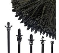 Courroie de câble autobloquante - 160 pièces en nylon pour support de voiture sangle de câble encliquetable fermeture éclair pour regroupement de fils intérieur, construction, voitures, remorques de