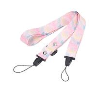 Courroie de Cou pour Appareil Photo, 1,2 M Motif imprimé Caméra Cou Bandoulière Réglable Sangle D'Appareil Photo pour Mini 12 11 8 9 Appareil Photo (Graffiti Rose)