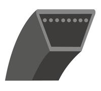 Courroie de coupe adaptable MTD lisse trapézoïdale renforcée KEVLAR® (section: 5/8"")