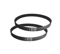 Courroie De Distribution 1.5 X 70en Caoutchouc 70 Dents Longueur 329.70mm Largeur 10mm Courroie Transmission Moto(2 pieces)