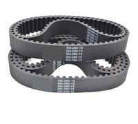 Courroie de distribution 5M Lp=250 255 260 265 270 275 280 285 290 295 300 305 310-335 Largeur 10 mm HTD5M Caoutchouc 2 pièces(250-5M-(50 Teeth))