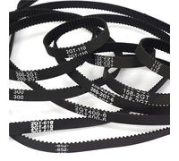 Courroie de distribution à boucle fermée GT2 en caoutchouc 2GT 6 mm 110 112 122 158 200 280 300 400 610 852 1220 mm, courroie synchrone, lot de 5(Perimeter122)