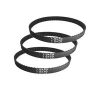 Courroie de distribution d'entraînement 1.5x70, courroie en caoutchouc 70 dents 329.70mm largeur 10mm(3pcs)