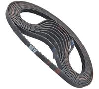 Courroie de distribution HTD3M Lp=510 525 528 511 534 537 540 543 546 549 552 555 558 561 564 567 Largeur 6-30 mm Caoutchouc 2 pièces(522(174 Teeth))