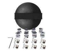 Courroie de distribution large + 8 poulies + ressort tendeur avec clé Allen for pièces d'imprimante 3D(Include All Shown)