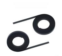 Courroie de distribution ouverte de 2 mm pour Bambu Lab P2S axe X Y | Courroie d'entraînement synchrone haute résistance à l'usure | Faible bruit pour imprimante 3D | Tension stable | Noir | 2