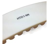Courroie de distribution ouverte HTD 14M, largeur d'arc 25/30/40/50/55/85/100 mm, acier polyuréthane, poulie synchrone HTD14M 14M-50 mm.(40mm Color White,4Meters)