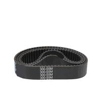 Courroie de distribution S5M-300-375 mm, courroie de transmission en caoutchouc à boucle fermée, largeur 10/15/20/25/30 mm, 1 pièce(300 mm - 60 Teeth,1PC_10MM)