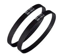 Courroie de distribution synchrone 2GT/2M, 2 pièces, périmètre 140/142/150/160/180mm, largeur 6mm, pièce de rechange for convoyeur synchrone for aspirateur(2M-180-6)
