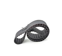 Courroie de distribution synchrone haute performance 1650H - Courroie transporteuse en caoutchouc de largeur 19,1/25,4/38,1/50,8 mm, 330 dents, idéale pour les applications de sangle noire