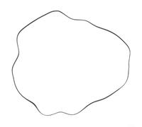 Courroie de distribution synchrone pour imprimantes de bureau, mouvement de tête d'impression précis, construction en PVC, compatible avec R270/R290/R230/L800/L801/L805/R330 (noir)