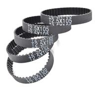 Courroie de distribution T2.5 Lp = 102.5-230mm 105 120 125 130 135 145 150 155 157.5 160 162.5 165 170-187.5 3mm 1 pièces(T2.5-145-(58 Teeth))