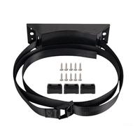 Courroie de fixation pour bouteille de gaz de voiture pour camping-car, yacht, véhicules avec accessoires de montage et vis pour un transport et un rangement sécurisés (noir 2 m)