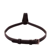 Courroie de muserolle pour cheval en cuir avec fixation Premiere Noir Full