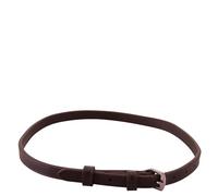Courroie de muserolle pour cheval en cuir sans fixation Premiere Marron Full