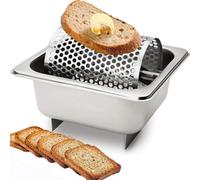 Courroie de rouleau à beurre avec support, roue à beurre en acier inoxydable 304 pour pain, rouleau à beurre, distributeur de beurre fondu, rouleau à beurre pour plaque chauffante, peut contenir 36 on