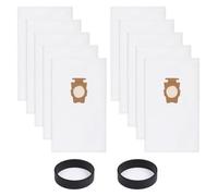Courroie de sac à poussière de rechange, compatible avec les aspirateurs Kirby G7E/G10/G10E/G5/G6/KY10 MK2. Pièces de rechange(Dust bags10xbelt2)