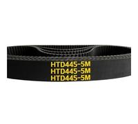 Courroie de synchronisation HTD 5M, 2 pièces, C = 435/440/445/450, largeur 10/15/20/25mm, courroie synchrone HTD5M 435-5M 440-5M 445-5M 450-5M(HTD450-5M,2PCS_15MM)