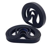 Courroie de synchronisation HTD3M, 6mm de largeur, 138 141 144 147 150 153 156 159 162 165 168mm de longueur, courroies synchrones en caoutchouc à boucle fermée(201mm,1PC_10MM)