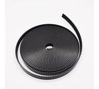 Courroie de Transmission Ceinture de chronomètre polyuréthane ouvert type 3.0M noir 10/15 / 20mm largeur avec fil d'acier 3mm Pitch 1-10 mètres Courroie synchrone(6 Meters,20mm)