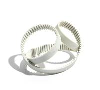 Courroie de Transmission Courroie Distribution HTD5M 5M-820/830/840/850/860/870 Boucle Fermée Dentée Largeur 15/20/25/30mm Poulie À Engrenages PU Blanc Courroie(20mm,5M-870)