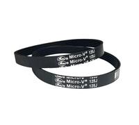 Courroie de transmission électrique industrielle à rainures multiples Micro-V 390J-460J en caoutchouc multi-nervures (1 pièce)(460J,8PJ)