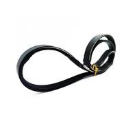 Courroie De Transmission Transmission En Cuir Plat Industriel Du Convoyeur Moteur De Cale De Ceinture De Cannelure Multi En Caoutchouc Noir PK PL(PK-1570,6PK)