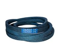 Courroie d'entraînement 754-04219 954-04219 pour tondeuse Cub Cadet Troy-Bilt MTD 1/2" x 103 1/4" Compatible avec Cad LTX1045 LTX10466 LTX10 46VT LT2000 Tondeuses Autoportées