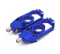 Courroie D'entraînement Accessoires Fixation Tension Régulateur Moto pour Yamaha pour TMAX 500/530/560 Curseur Réglage Chaîne Fourche D'essieu Roue Arrière Courroies Transmission (Couleur : Bleu)