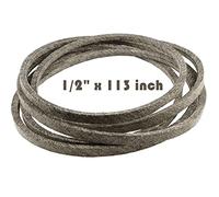 Courroie d'entraînement de plateau de tondeuse à gazon pour MTD/Cub Cadet 754-04137, 754-04137A, 954-04047, 954-04137, 954-04137A, 954-04137B, Toro 119-8819 1/2" x 113" Fabriqué avec du Kevlar