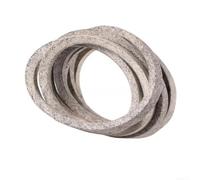 Courroie d'entraînement de rechange pour gazon Scag 481558 pour Tiger avec plateau de 155,7 cm x 140 cm en aramide gris assurant un fonctionnement fluide, une résistance aux intempéries et une longue