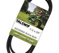 Courroie d'entraînement GX20006 (1,27 cm x 229,1 cm) uc30568 de rechange pour John Deere D110 D120 D125 D130 D140 D155 D160 D170 L105 L108 L110 L110 1 L11 8 L120 L130 Tracteur tondeuse à gazon 106,7