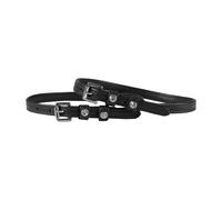 Courroie d'éperons cheval double cuir diamant HORKA Noir TU